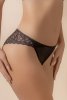 Selene MARA 3139 Majtki bikini z niskim stanem i przezroczystą koronką, negro-czarne